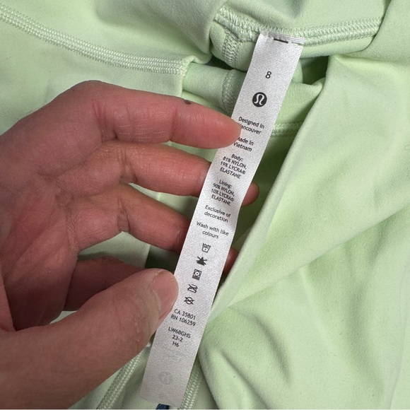 Lululemon Align HR Crop 21” Light Green Size 8 Yoga Athleisure Leggings - Picture 10 of 11